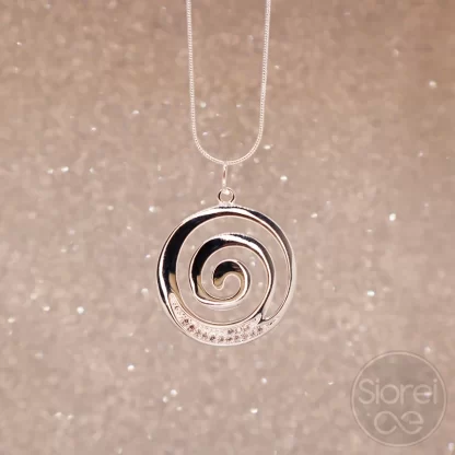 Collar espiral con circones