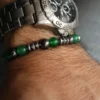 Pulsera Elástica Hematita Jade - Imagen 2