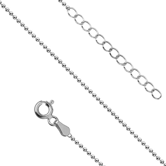 Tobillera de plata ajustable