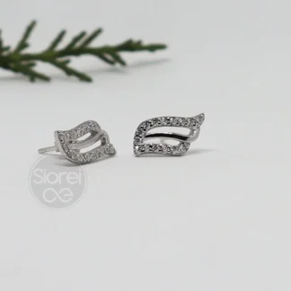 Aros con circonitas blancas