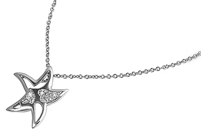 Collar de plata estrella y corazón - Imagen 4