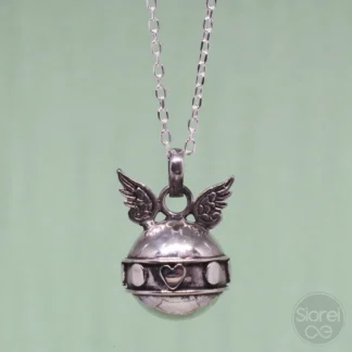 Llamador de Ángeles alas corazón 15 mm