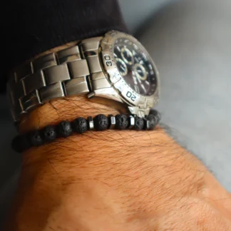 Pulsera piedra volcánica II